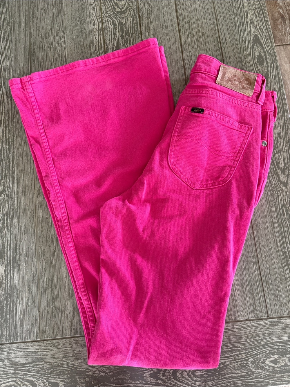 Lee Hot Pink Flared Jeans
